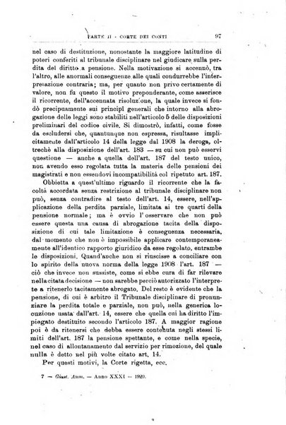 La giustizia amministrativa raccolta di decisioni e pareri del Consiglio di Stato, decisioni della Corte dei conti, sentenze della Cassazione di Roma, e decisioni delle Giunte provinciali amministrative