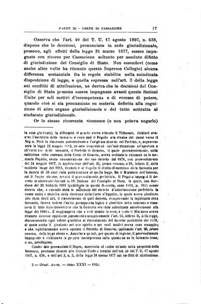 La giustizia amministrativa raccolta di decisioni e pareri del Consiglio di Stato, decisioni della Corte dei conti, sentenze della Cassazione di Roma, e decisioni delle Giunte provinciali amministrative