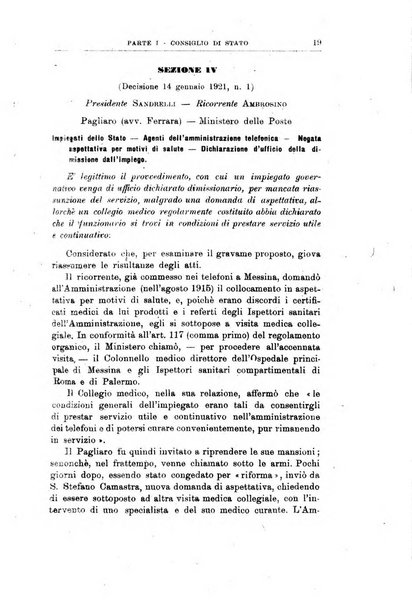 La giustizia amministrativa raccolta di decisioni e pareri del Consiglio di Stato, decisioni della Corte dei conti, sentenze della Cassazione di Roma, e decisioni delle Giunte provinciali amministrative