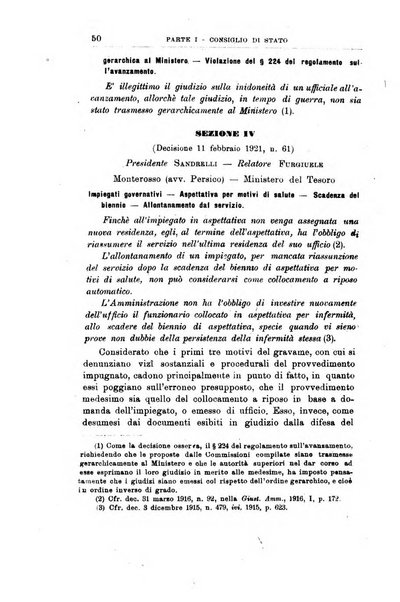 La giustizia amministrativa raccolta di decisioni e pareri del Consiglio di Stato, decisioni della Corte dei conti, sentenze della Cassazione di Roma, e decisioni delle Giunte provinciali amministrative