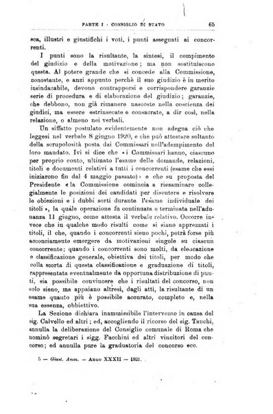 La giustizia amministrativa raccolta di decisioni e pareri del Consiglio di Stato, decisioni della Corte dei conti, sentenze della Cassazione di Roma, e decisioni delle Giunte provinciali amministrative