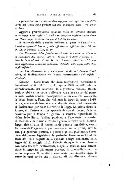 La giustizia amministrativa raccolta di decisioni e pareri del Consiglio di Stato, decisioni della Corte dei conti, sentenze della Cassazione di Roma, e decisioni delle Giunte provinciali amministrative