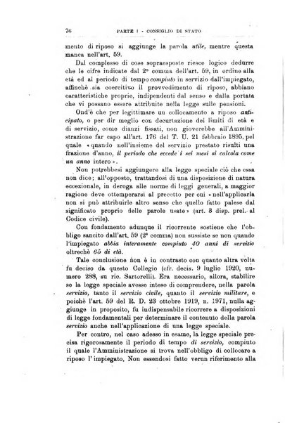 La giustizia amministrativa raccolta di decisioni e pareri del Consiglio di Stato, decisioni della Corte dei conti, sentenze della Cassazione di Roma, e decisioni delle Giunte provinciali amministrative