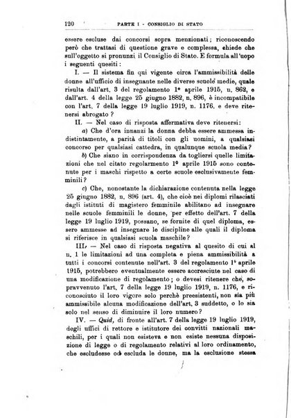 La giustizia amministrativa raccolta di decisioni e pareri del Consiglio di Stato, decisioni della Corte dei conti, sentenze della Cassazione di Roma, e decisioni delle Giunte provinciali amministrative