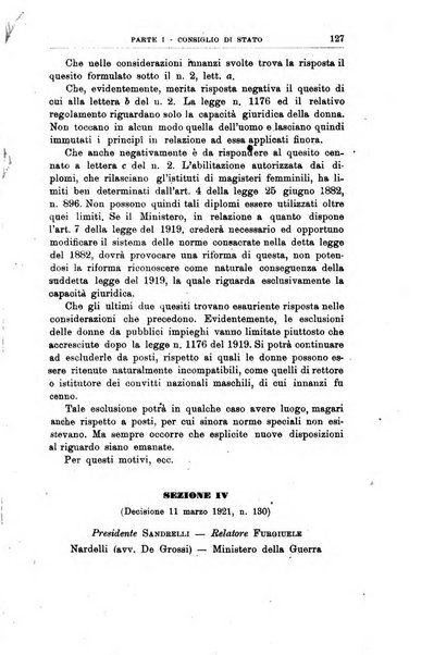 La giustizia amministrativa raccolta di decisioni e pareri del Consiglio di Stato, decisioni della Corte dei conti, sentenze della Cassazione di Roma, e decisioni delle Giunte provinciali amministrative