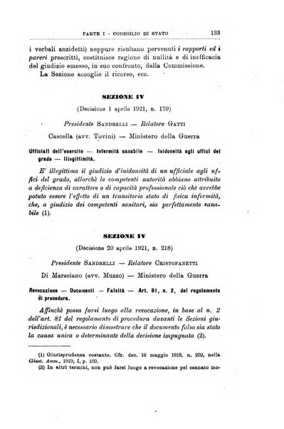 La giustizia amministrativa raccolta di decisioni e pareri del Consiglio di Stato, decisioni della Corte dei conti, sentenze della Cassazione di Roma, e decisioni delle Giunte provinciali amministrative