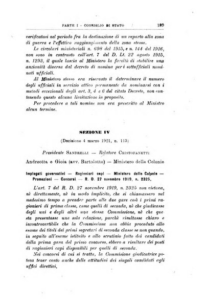 La giustizia amministrativa raccolta di decisioni e pareri del Consiglio di Stato, decisioni della Corte dei conti, sentenze della Cassazione di Roma, e decisioni delle Giunte provinciali amministrative