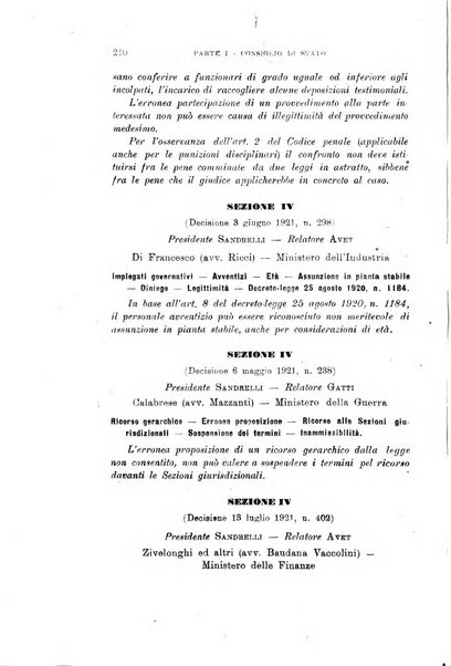 La giustizia amministrativa raccolta di decisioni e pareri del Consiglio di Stato, decisioni della Corte dei conti, sentenze della Cassazione di Roma, e decisioni delle Giunte provinciali amministrative