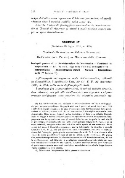 La giustizia amministrativa raccolta di decisioni e pareri del Consiglio di Stato, decisioni della Corte dei conti, sentenze della Cassazione di Roma, e decisioni delle Giunte provinciali amministrative