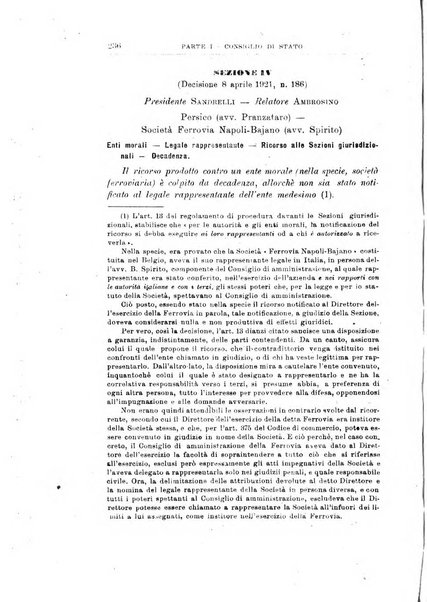 La giustizia amministrativa raccolta di decisioni e pareri del Consiglio di Stato, decisioni della Corte dei conti, sentenze della Cassazione di Roma, e decisioni delle Giunte provinciali amministrative