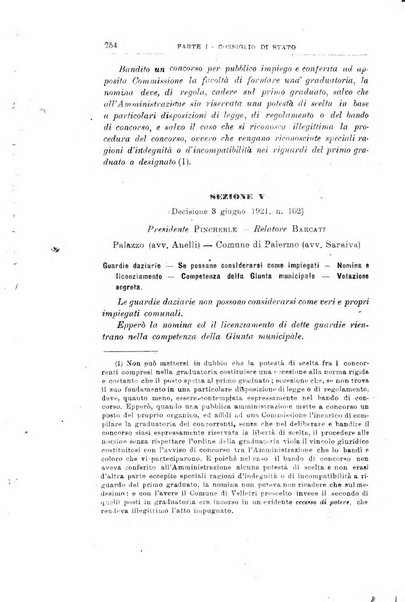 La giustizia amministrativa raccolta di decisioni e pareri del Consiglio di Stato, decisioni della Corte dei conti, sentenze della Cassazione di Roma, e decisioni delle Giunte provinciali amministrative