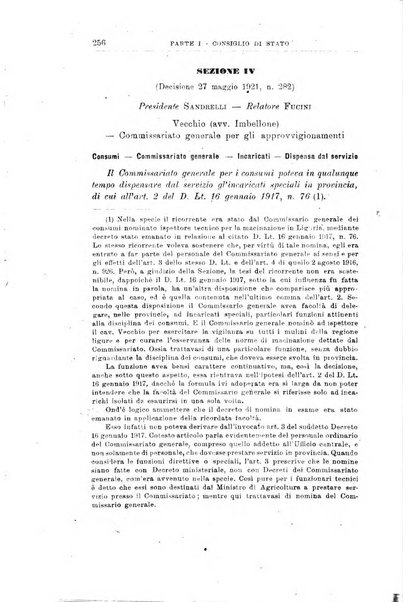 La giustizia amministrativa raccolta di decisioni e pareri del Consiglio di Stato, decisioni della Corte dei conti, sentenze della Cassazione di Roma, e decisioni delle Giunte provinciali amministrative