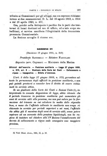 La giustizia amministrativa raccolta di decisioni e pareri del Consiglio di Stato, decisioni della Corte dei conti, sentenze della Cassazione di Roma, e decisioni delle Giunte provinciali amministrative