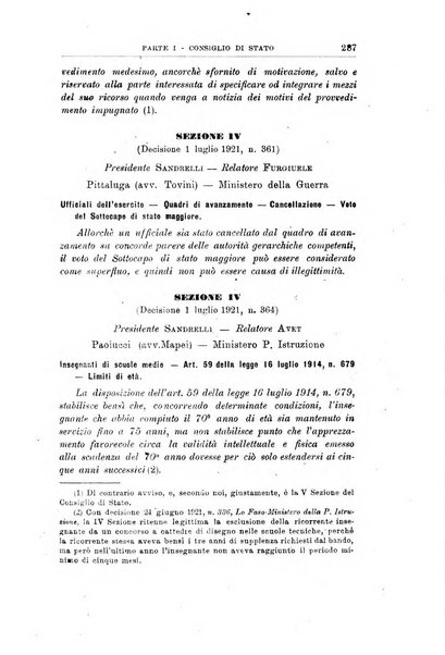 La giustizia amministrativa raccolta di decisioni e pareri del Consiglio di Stato, decisioni della Corte dei conti, sentenze della Cassazione di Roma, e decisioni delle Giunte provinciali amministrative