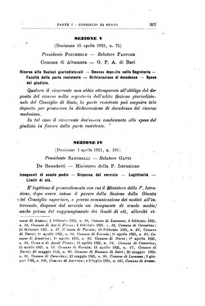 La giustizia amministrativa raccolta di decisioni e pareri del Consiglio di Stato, decisioni della Corte dei conti, sentenze della Cassazione di Roma, e decisioni delle Giunte provinciali amministrative