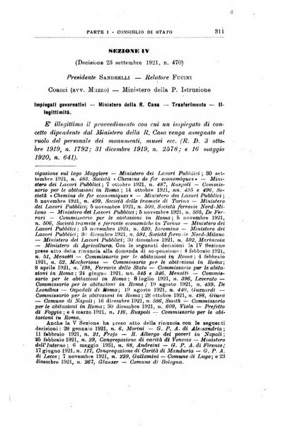 La giustizia amministrativa raccolta di decisioni e pareri del Consiglio di Stato, decisioni della Corte dei conti, sentenze della Cassazione di Roma, e decisioni delle Giunte provinciali amministrative