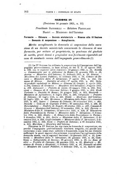 La giustizia amministrativa raccolta di decisioni e pareri del Consiglio di Stato, decisioni della Corte dei conti, sentenze della Cassazione di Roma, e decisioni delle Giunte provinciali amministrative