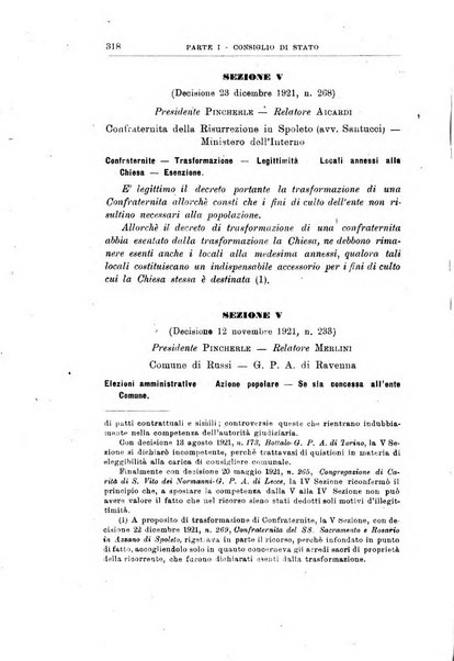 La giustizia amministrativa raccolta di decisioni e pareri del Consiglio di Stato, decisioni della Corte dei conti, sentenze della Cassazione di Roma, e decisioni delle Giunte provinciali amministrative