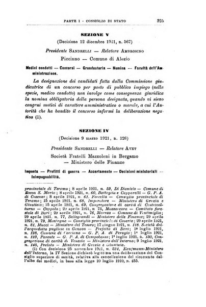 La giustizia amministrativa raccolta di decisioni e pareri del Consiglio di Stato, decisioni della Corte dei conti, sentenze della Cassazione di Roma, e decisioni delle Giunte provinciali amministrative