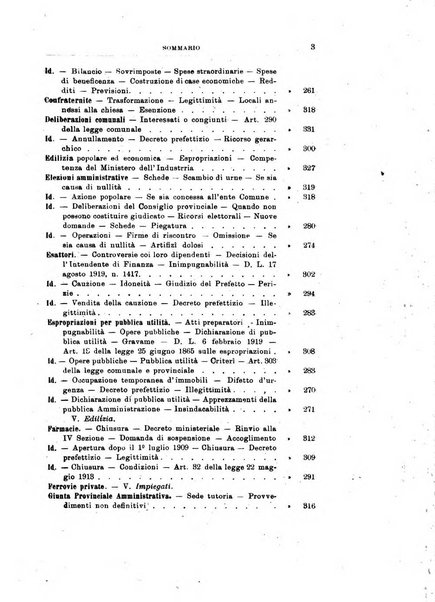 La giustizia amministrativa raccolta di decisioni e pareri del Consiglio di Stato, decisioni della Corte dei conti, sentenze della Cassazione di Roma, e decisioni delle Giunte provinciali amministrative