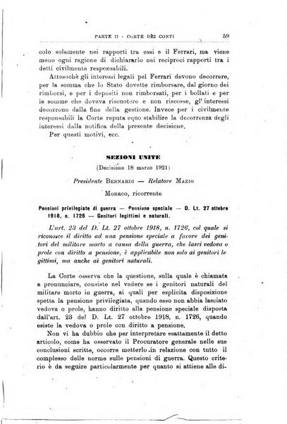 La giustizia amministrativa raccolta di decisioni e pareri del Consiglio di Stato, decisioni della Corte dei conti, sentenze della Cassazione di Roma, e decisioni delle Giunte provinciali amministrative