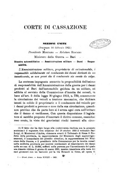 La giustizia amministrativa raccolta di decisioni e pareri del Consiglio di Stato, decisioni della Corte dei conti, sentenze della Cassazione di Roma, e decisioni delle Giunte provinciali amministrative