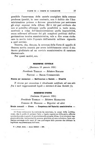 La giustizia amministrativa raccolta di decisioni e pareri del Consiglio di Stato, decisioni della Corte dei conti, sentenze della Cassazione di Roma, e decisioni delle Giunte provinciali amministrative