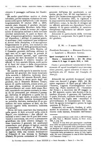 La giustizia amministrativa raccolta di decisioni e pareri del Consiglio di Stato, decisioni della Corte dei conti, sentenze della Cassazione di Roma, e decisioni delle Giunte provinciali amministrative