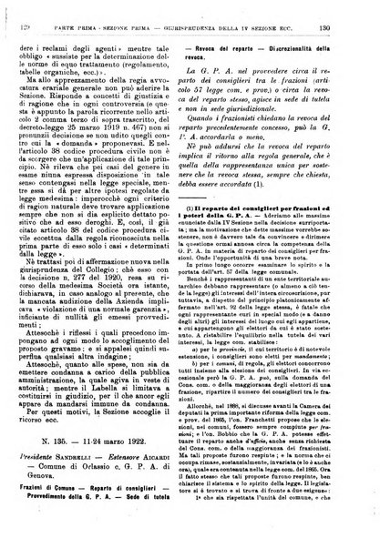 La giustizia amministrativa raccolta di decisioni e pareri del Consiglio di Stato, decisioni della Corte dei conti, sentenze della Cassazione di Roma, e decisioni delle Giunte provinciali amministrative