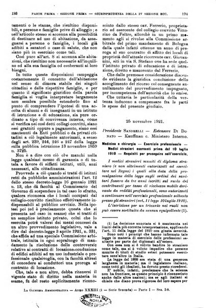 La giustizia amministrativa raccolta di decisioni e pareri del Consiglio di Stato, decisioni della Corte dei conti, sentenze della Cassazione di Roma, e decisioni delle Giunte provinciali amministrative