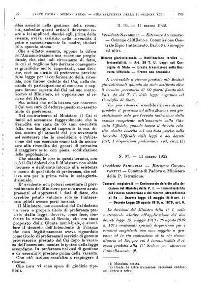 La giustizia amministrativa raccolta di decisioni e pareri del Consiglio di Stato, decisioni della Corte dei conti, sentenze della Cassazione di Roma, e decisioni delle Giunte provinciali amministrative