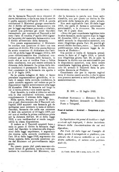 La giustizia amministrativa raccolta di decisioni e pareri del Consiglio di Stato, decisioni della Corte dei conti, sentenze della Cassazione di Roma, e decisioni delle Giunte provinciali amministrative