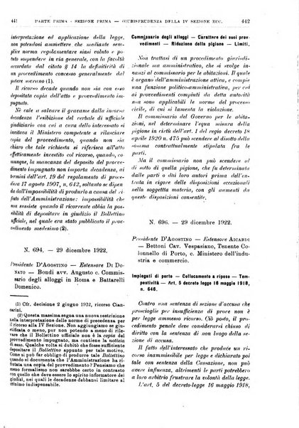 La giustizia amministrativa raccolta di decisioni e pareri del Consiglio di Stato, decisioni della Corte dei conti, sentenze della Cassazione di Roma, e decisioni delle Giunte provinciali amministrative