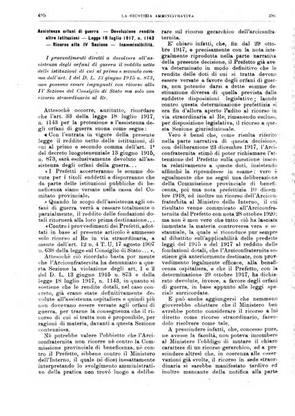 La giustizia amministrativa raccolta di decisioni e pareri del Consiglio di Stato, decisioni della Corte dei conti, sentenze della Cassazione di Roma, e decisioni delle Giunte provinciali amministrative