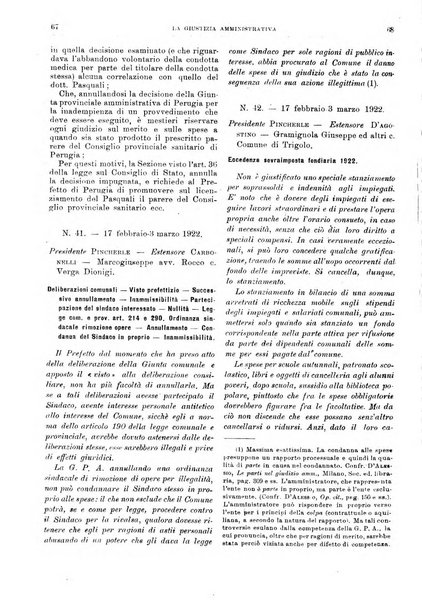 La giustizia amministrativa raccolta di decisioni e pareri del Consiglio di Stato, decisioni della Corte dei conti, sentenze della Cassazione di Roma, e decisioni delle Giunte provinciali amministrative