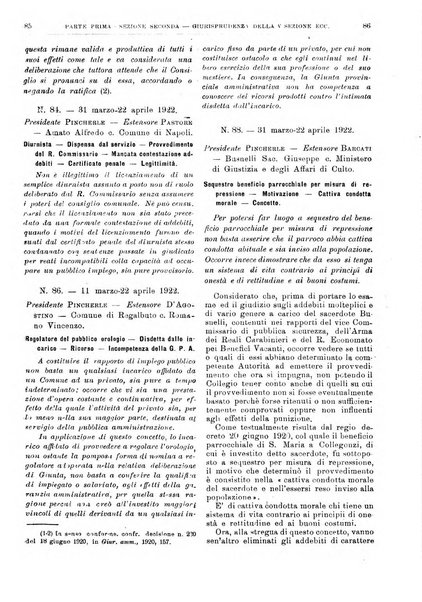 La giustizia amministrativa raccolta di decisioni e pareri del Consiglio di Stato, decisioni della Corte dei conti, sentenze della Cassazione di Roma, e decisioni delle Giunte provinciali amministrative