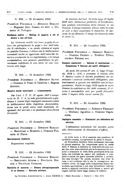 La giustizia amministrativa raccolta di decisioni e pareri del Consiglio di Stato, decisioni della Corte dei conti, sentenze della Cassazione di Roma, e decisioni delle Giunte provinciali amministrative