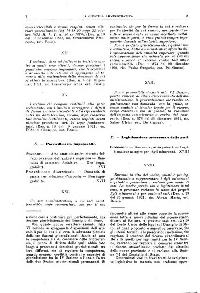 La giustizia amministrativa raccolta di decisioni e pareri del Consiglio di Stato, decisioni della Corte dei conti, sentenze della Cassazione di Roma, e decisioni delle Giunte provinciali amministrative