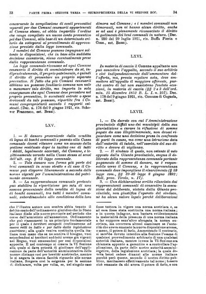 La giustizia amministrativa raccolta di decisioni e pareri del Consiglio di Stato, decisioni della Corte dei conti, sentenze della Cassazione di Roma, e decisioni delle Giunte provinciali amministrative