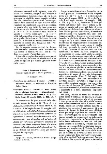 La giustizia amministrativa raccolta di decisioni e pareri del Consiglio di Stato, decisioni della Corte dei conti, sentenze della Cassazione di Roma, e decisioni delle Giunte provinciali amministrative