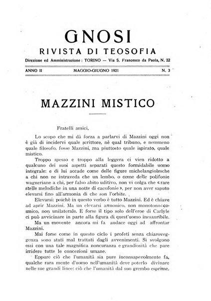 Gnosi rivista di studi teosofici