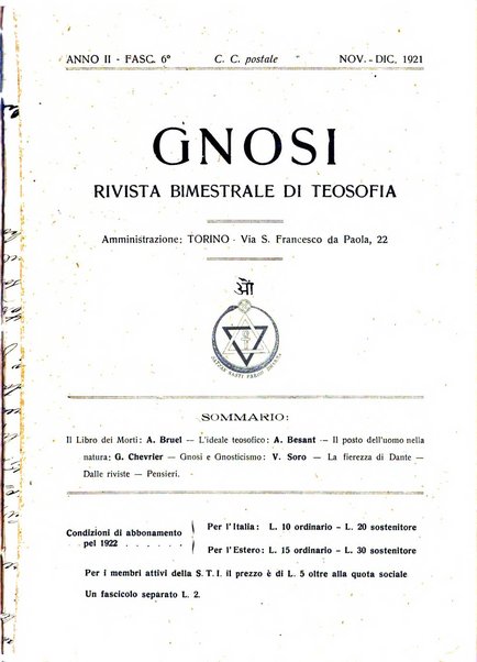 Gnosi rivista di studi teosofici