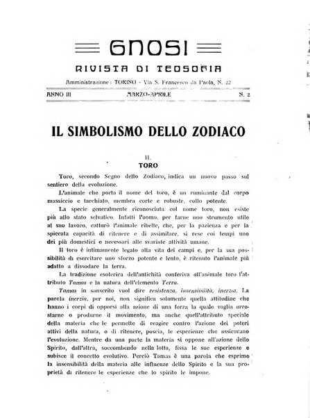 Gnosi rivista di studi teosofici