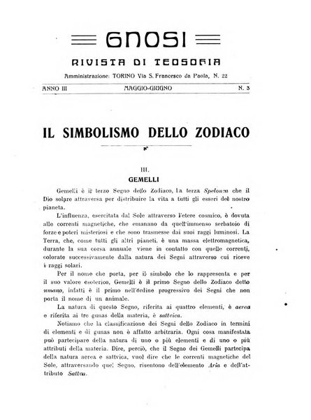 Gnosi rivista di studi teosofici