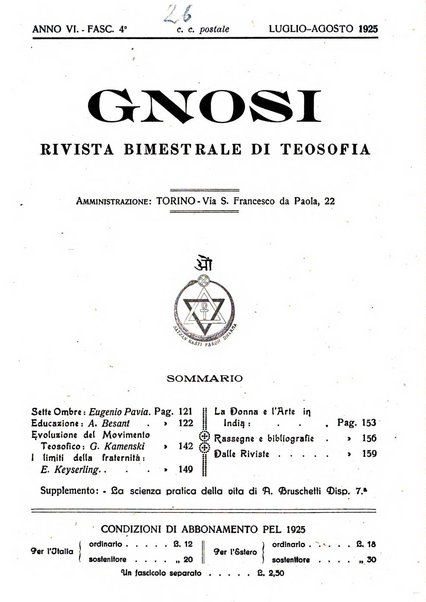 Gnosi rivista di studi teosofici