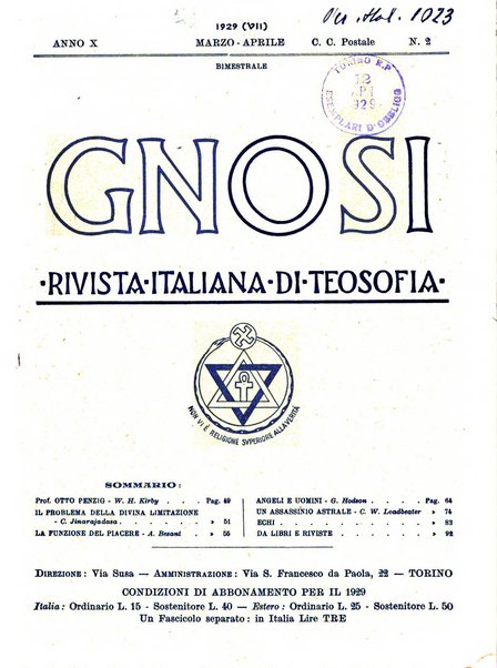 Gnosi rivista di studi teosofici