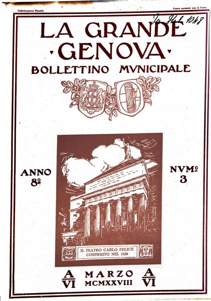 La grande Genova bollettino municipale