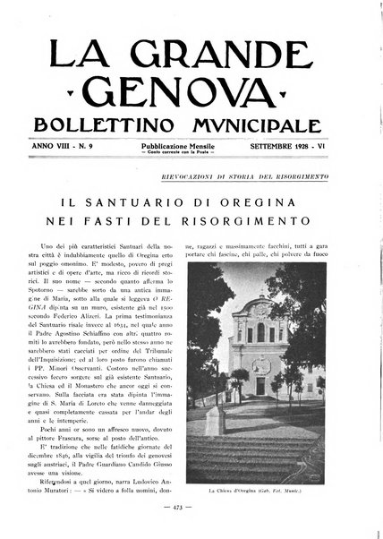 La grande Genova bollettino municipale