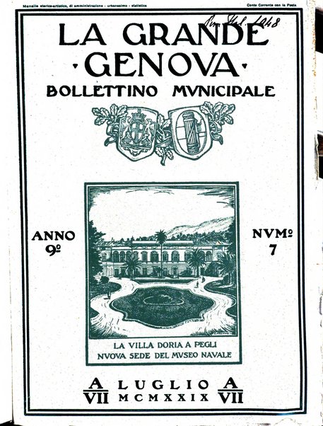 La grande Genova bollettino municipale