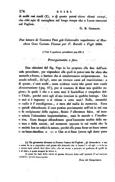 Guida dell'educatore foglio mensuale redatto da Raffaello Lambruschini